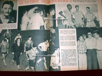 Magazine Original El Grafico Argentine - Copa America 1956, Collector Vintage