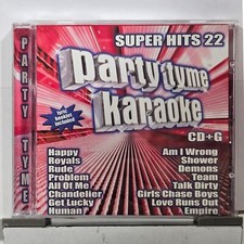 Party Tyme Karaoke Super Hits 22 CD G Lyric Booklet Included