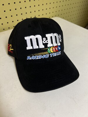 VTG Black M&M\'s Logo Cap Vtg Port And Company Black M&M Racing Chocolate Candy  main image 2
