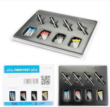 20pcs/box Dental Screw Quartz Fiber Post Set with 4 Drills Orthodontic Material