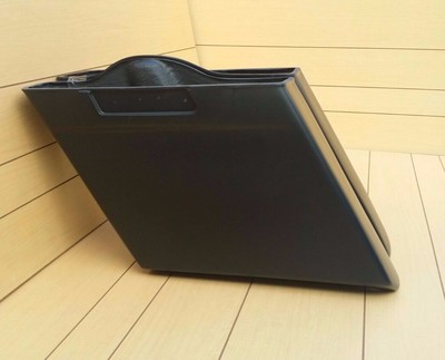 HARLEY DAVIDSON NO CUT OUTS 6'' SLANTED SADDLEBAGS FIT TOURING BAGGERS 1996-2013