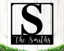 Custom Metal Signs, Last Name Sign, Personalized Metal Sign, Metal Wall Art