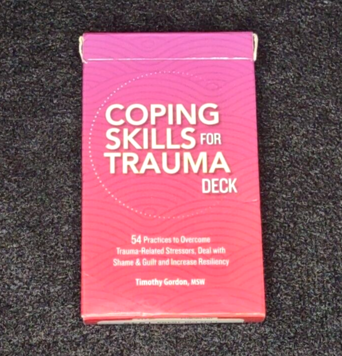 Trauma Coping Skills Self-Help Deck 54 Flashcards on Stress Shame Mindfulness
