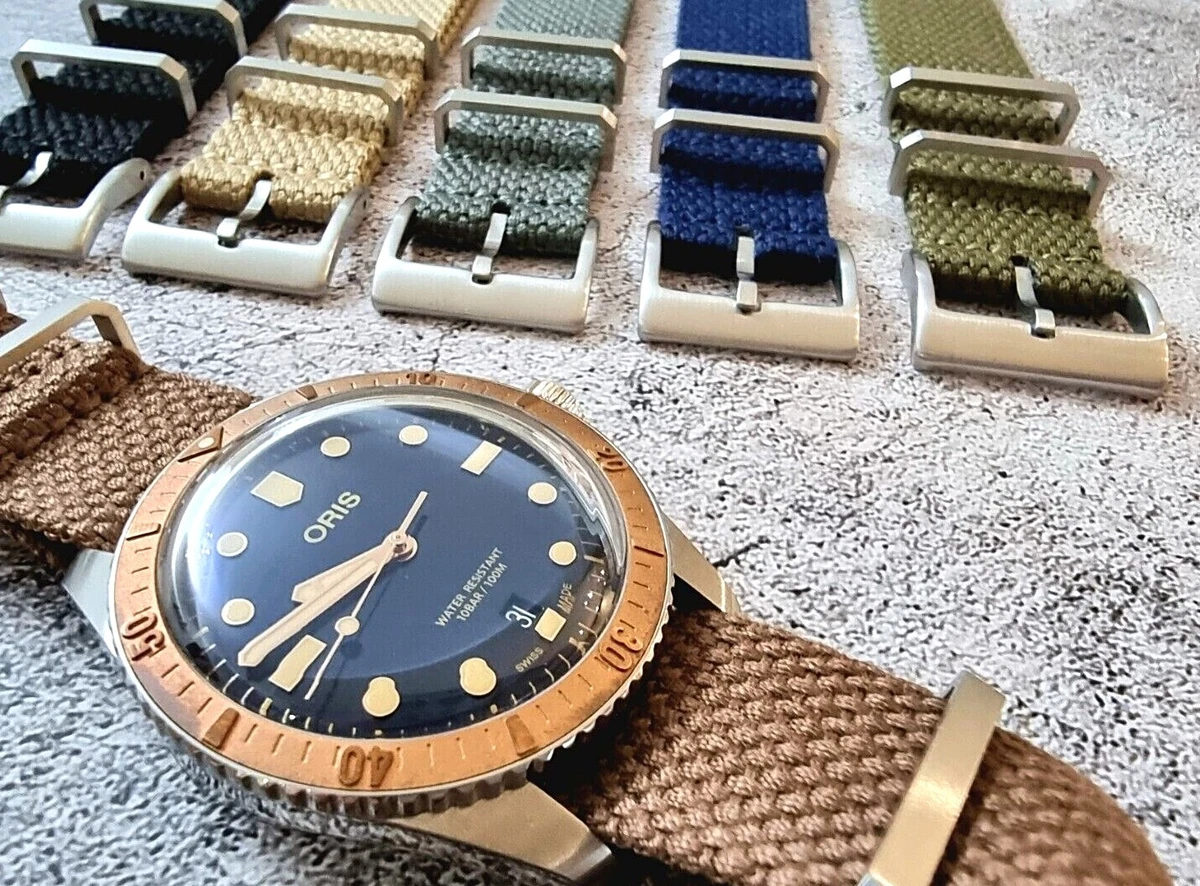 Premium Woven Soft Cotton Nylon Zulu NATO G10 Watch Strap Army
