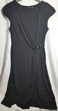 Apt. 9 Women's Size S LBD Black Sleeveless Dress V-Neck W/ Strap (A3)