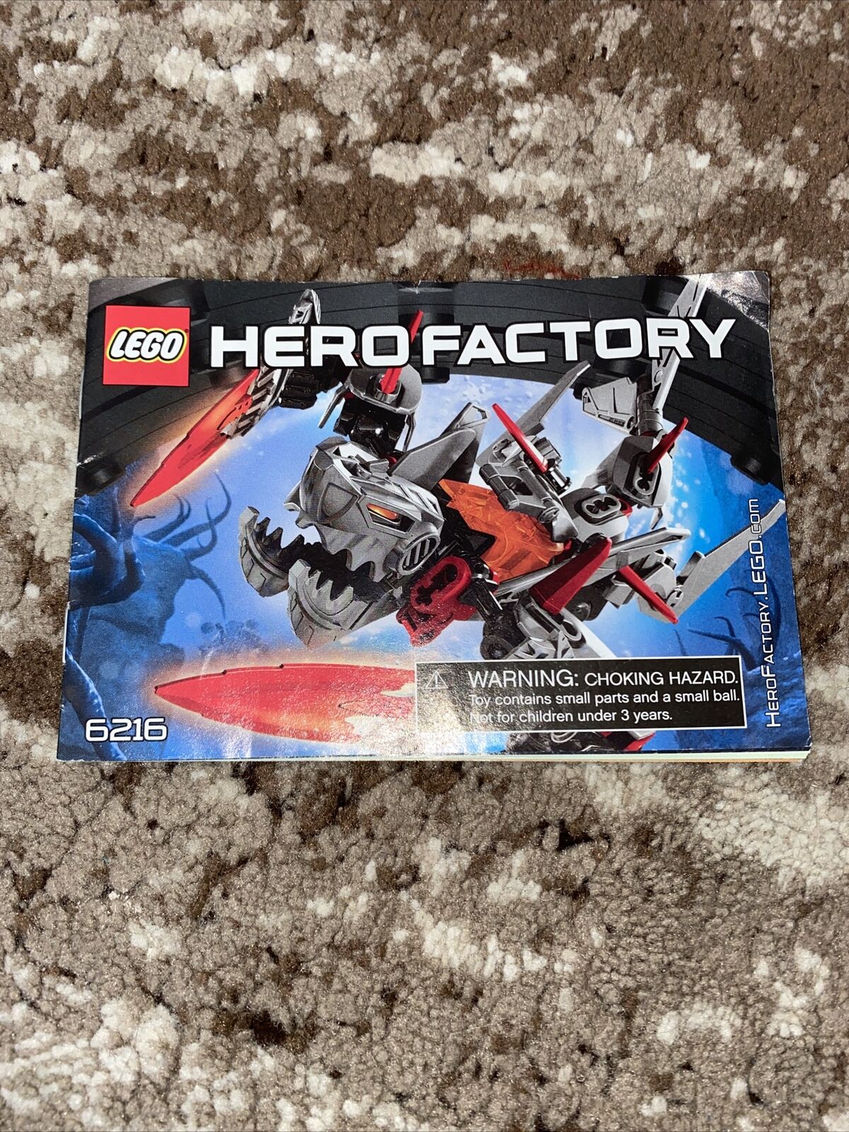 LEGO Hero Factory Jawblade Set 6216 Instructions Only