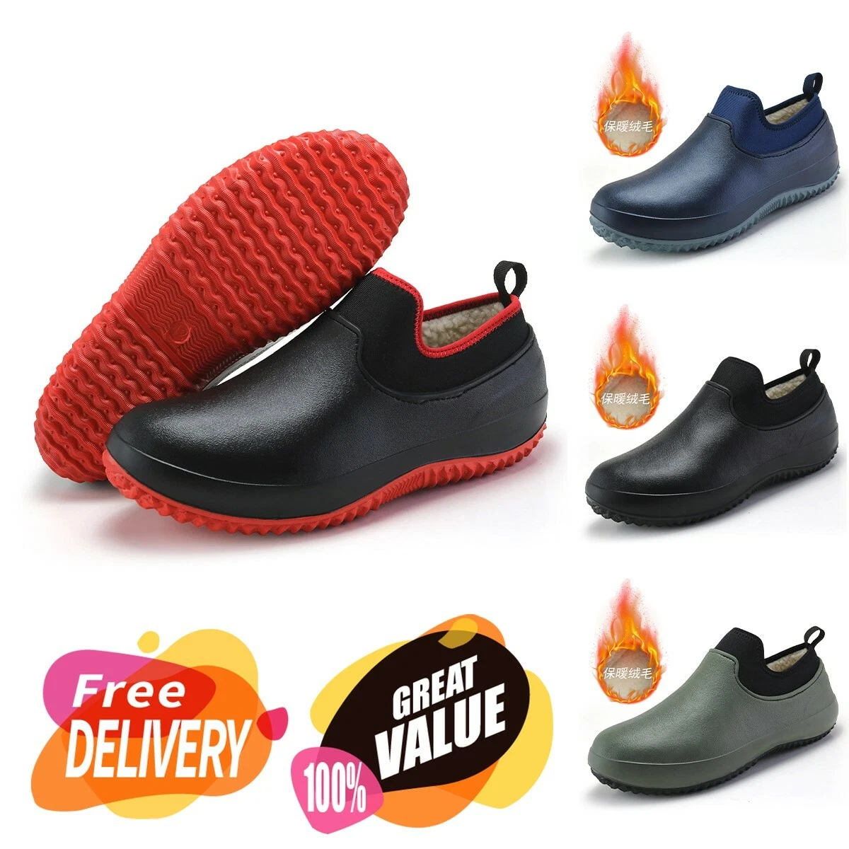 Zapatos de chef para hombre, zapatos de restaurante para servicio de  alimentos, zapatillas antideslizantes resistentes al aceite para cocina,  Calzado