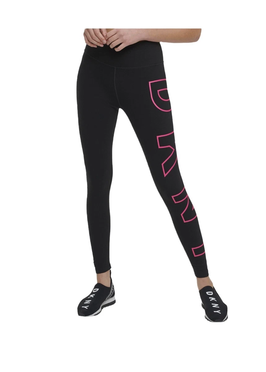 NWT DKNY Sport Big-Logo High-Waist Leggings. Small