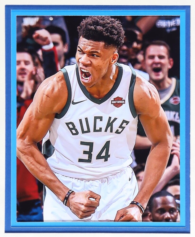 Giannis Antetokounmpo Signed Framed Bucks LED Backlit Jersey Display 2 PSA view 7