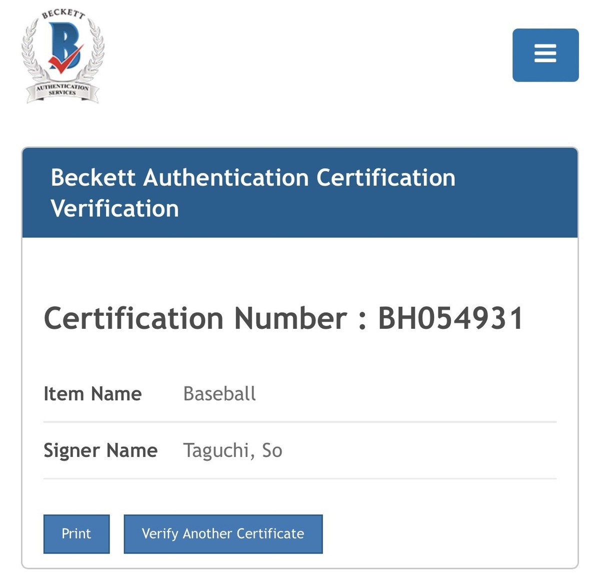 So Taguchi Signed Official MLB 2006 World Series Baseball W/Cube