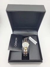 Movado Juro Women’s Black Dial Two Tone Swiss Watch - 0607445 ($1095 MSRP)