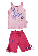 Completino Neonata Bambina Maglietta spalla stretta + Pantaloncino MANAI 21013