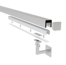 LED Handlauf Wandhandlauf 40x40 Edelstahl Treppenhandlauf Beleuchtung Nutrohr