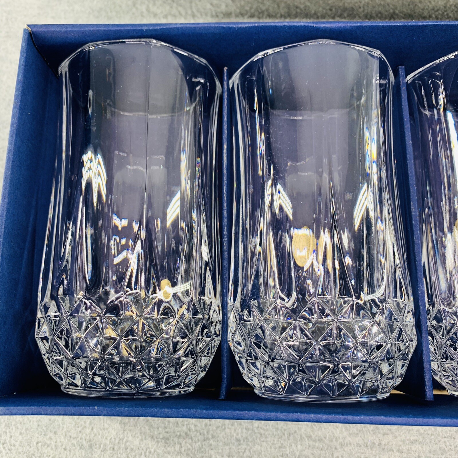 LONGCHAMP Cristal D'Arques 12 oz Highball Water Glasses Set Of 4 (ONE