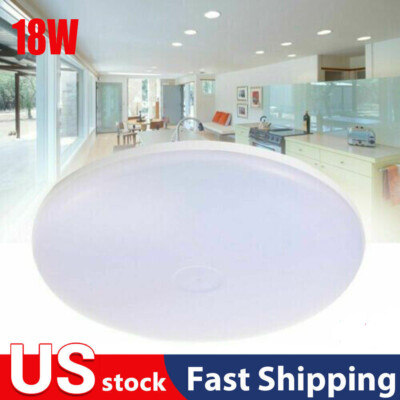Sale! 18W LED Ceiling Down Light Ultra Thin Flush Mount Lamp Fixture 6500K Home