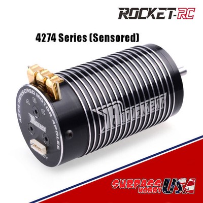 Surpass Hobby 4274 Rocket-RC 1/8 1700Kv 6S Long 74mm Sensored Brushless Motor