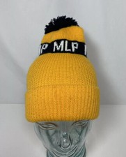 Vintage MLP Midwest Livestock Producers Farmer Winter Knit Hat Pom