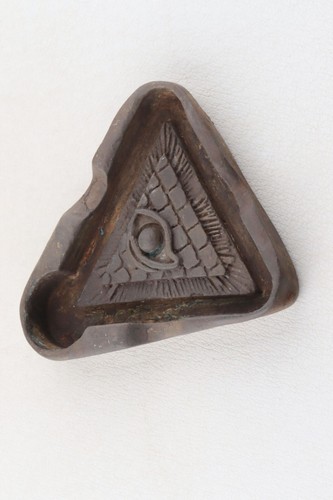 Eye of Providence Ashtray Masonic All-Seeing Eye Ash tray Handmade jewelry Bronz - Picture 4 of 14