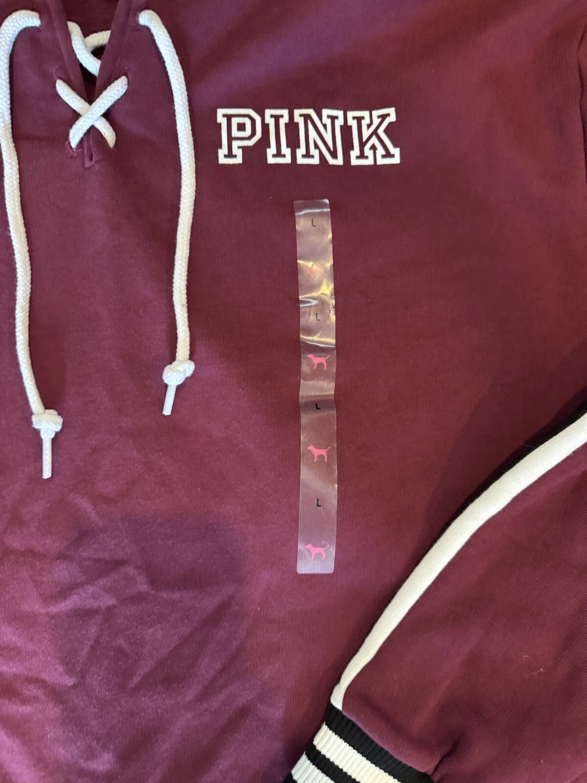 UNDERCOVER FELPA CON CAPPUCCIO VICTORIAS SECRET LARGE NUOVA