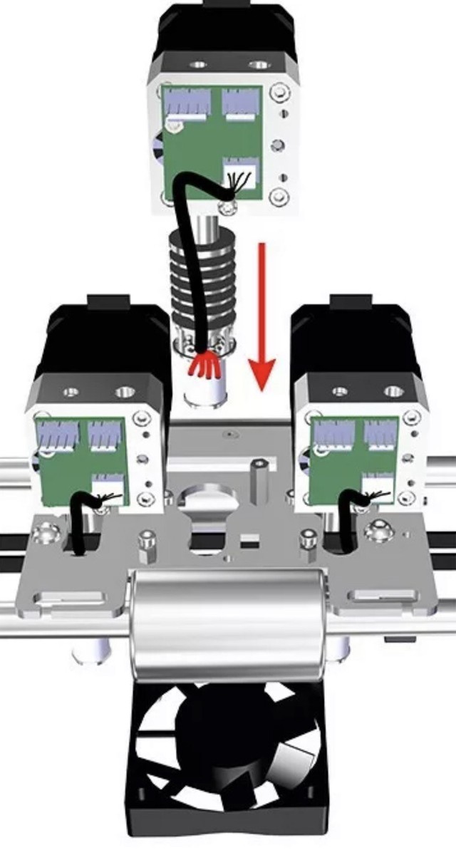 3D Systems Cube Pro 3D Printer Extruder Nozzle Assembly