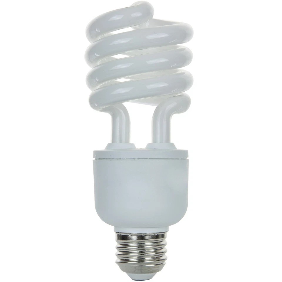 3Pack CFL Spiral Light Bulb, T3, 20W, 2700K, E26, 1350LM, 120V - Image 4 of 4