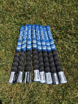 Set Of 8 Golf Pride MCC New Decade MultiCompound Golf Grip - Blue/White MIDSIZE