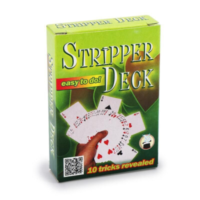 Stripper Deck Trickkartenspiel mit 10 Zaubertricks Trickkarten Zaubern lernen