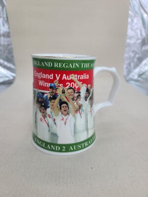 AYNSLEY LTD EDITION 3000 ''THE ASHES 2005'' TANKARD EXCLUSIVE to PETER JONES 