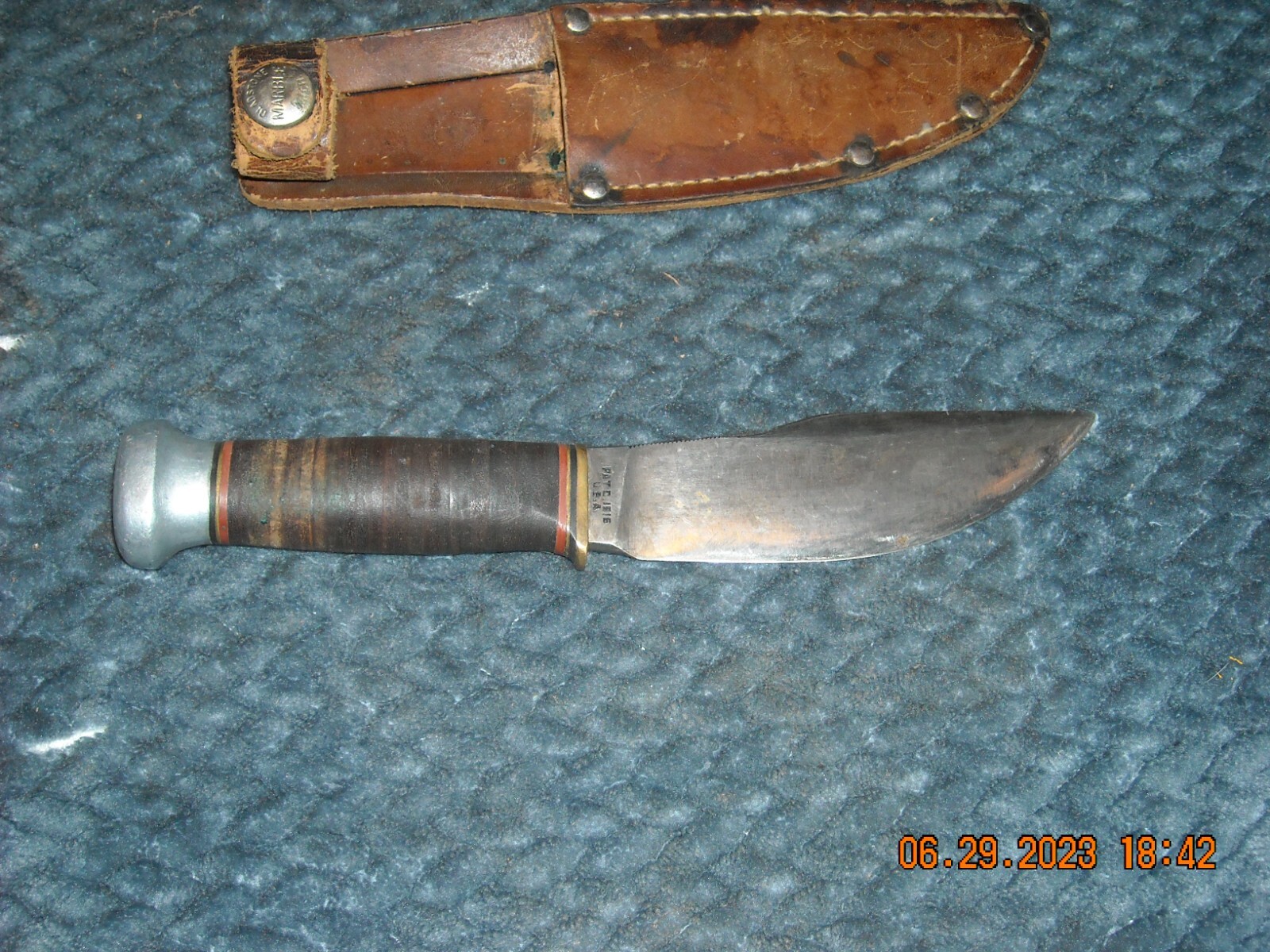 Vintage Marbles Fixed Blade Knife Gladstone Mich. pat date 1916 eBay