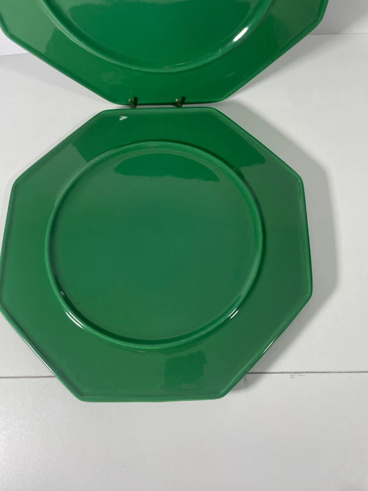 Villeroy & Boch Plates Gallo Design Green German Set of 2 Porcelain - Image 3 of 4