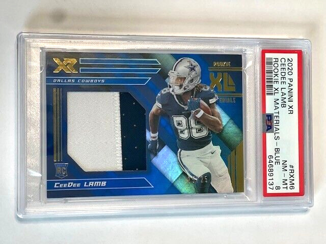 CeeDee Lamb Panini XR Rookie XL Materials #RXM6 Blue