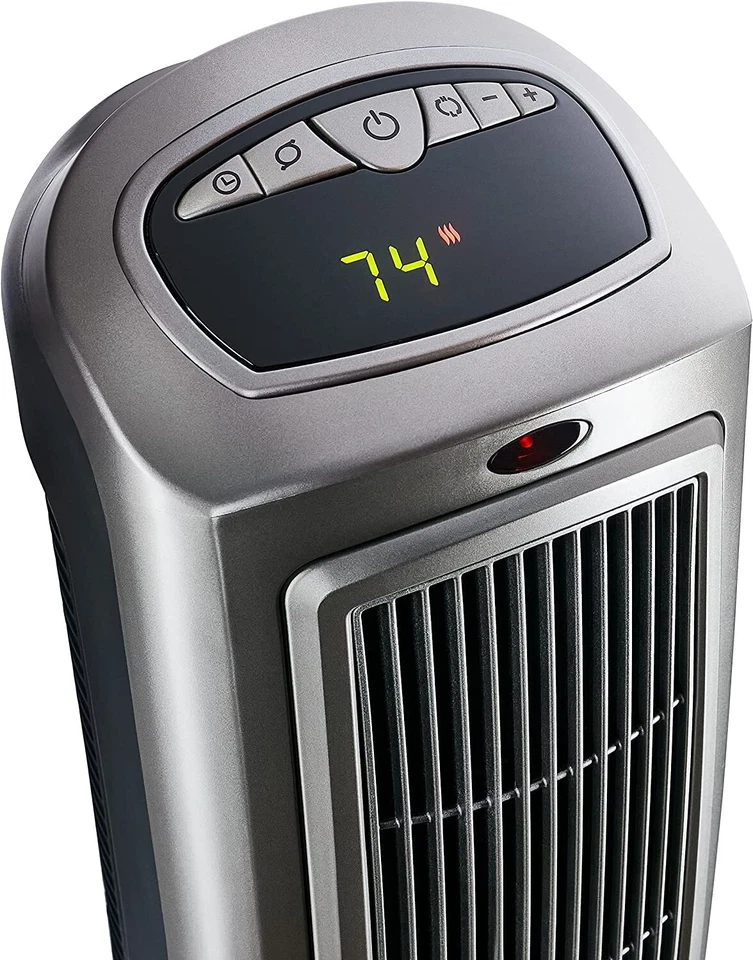 Lasko Oscillating Portable Ceramic Tower Heater 1500W Digital Thermostat Timer - Image 4 of 4