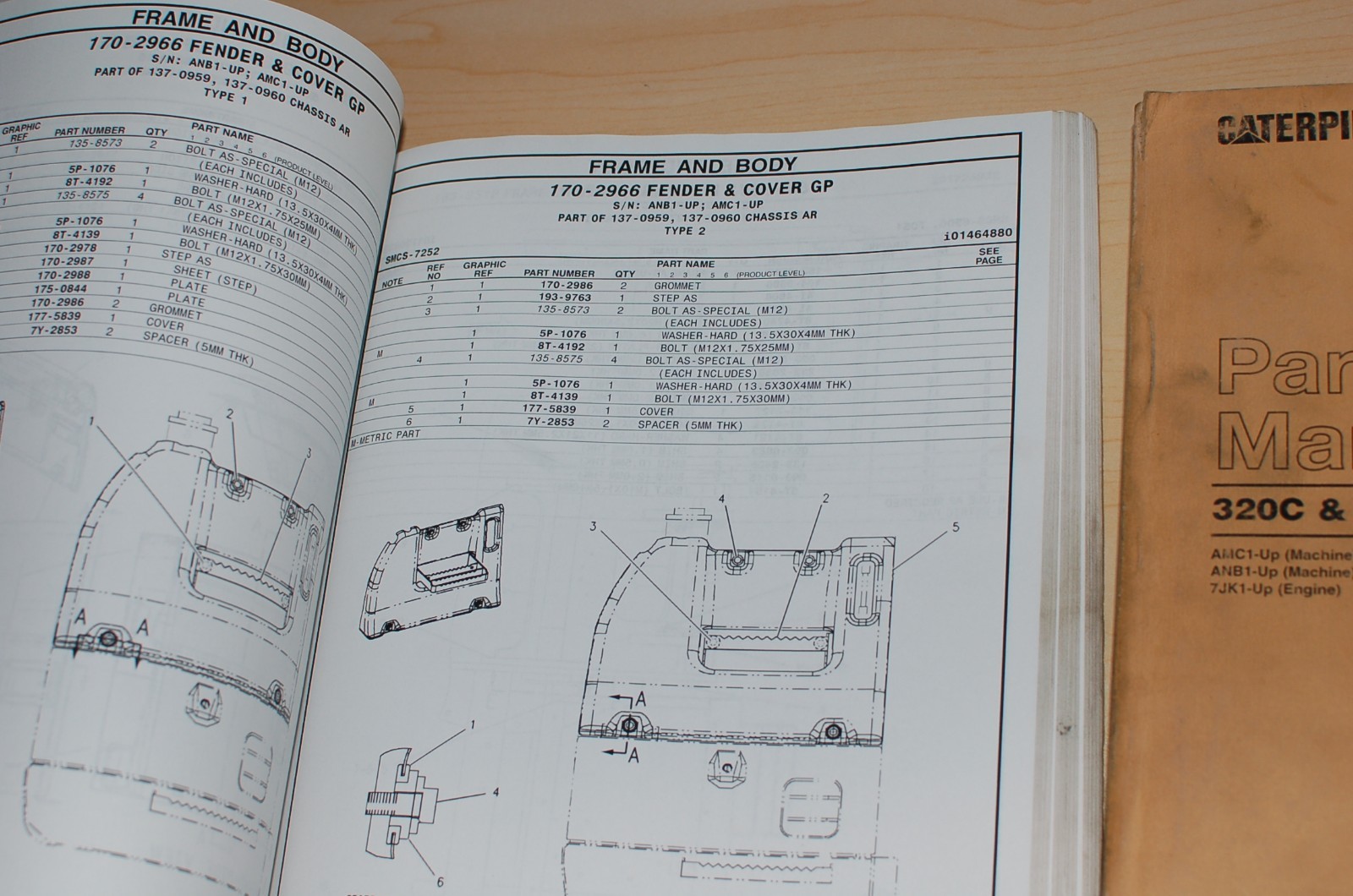 CAT Caterpillar 320c & L Parts Manual Book Catalog Excavator AMC ANB 3066  Engine | eBay