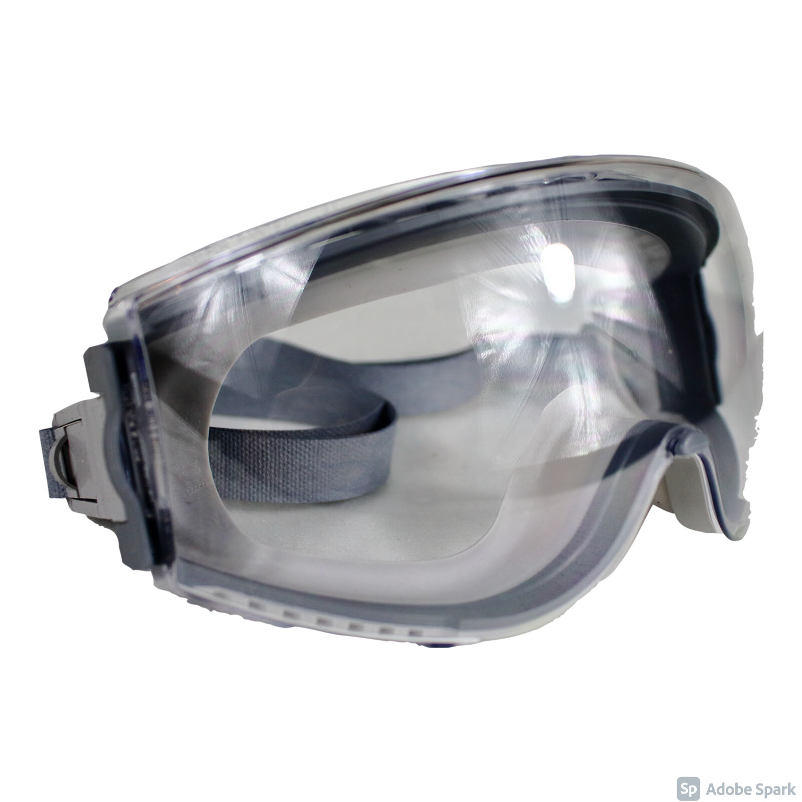 UVEX Stealth Safety Goggles Vent Clear Uvextreme AntiFog Lens, Gray