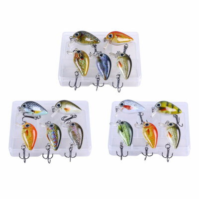 5pcs/box 2.7cm/1.5g Trolling Bait Set Minnow Fishing Lure Bass Swimbait Wobbler