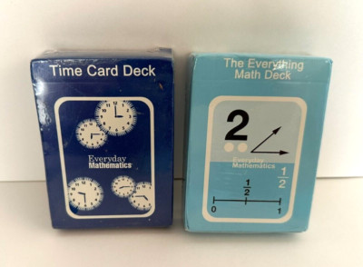 Everyday Mathematics The Everything Math Deck &amp; Time Card Deck | eBay