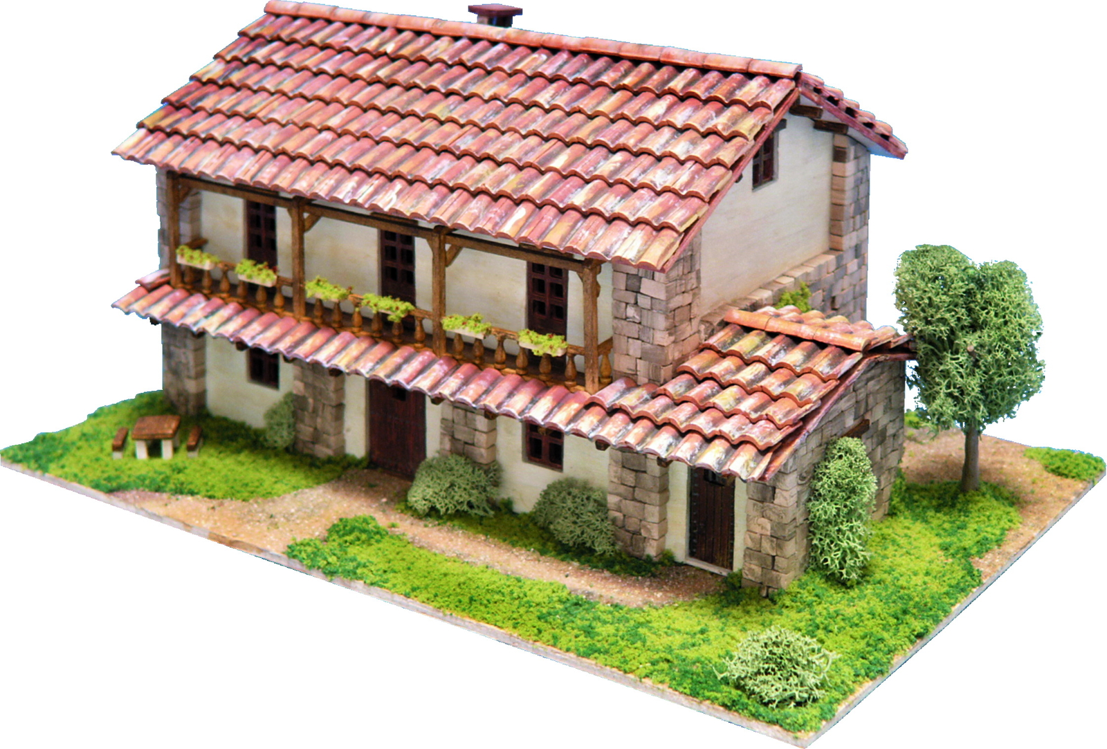 Maquette Domus 40953 Santillana 1:60 avec vraies briques en céramique