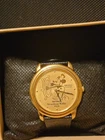 Vintage SEIKO Disney Limited Edition #1159 GOLD Plated Men's 38MM Watch NEW BATT