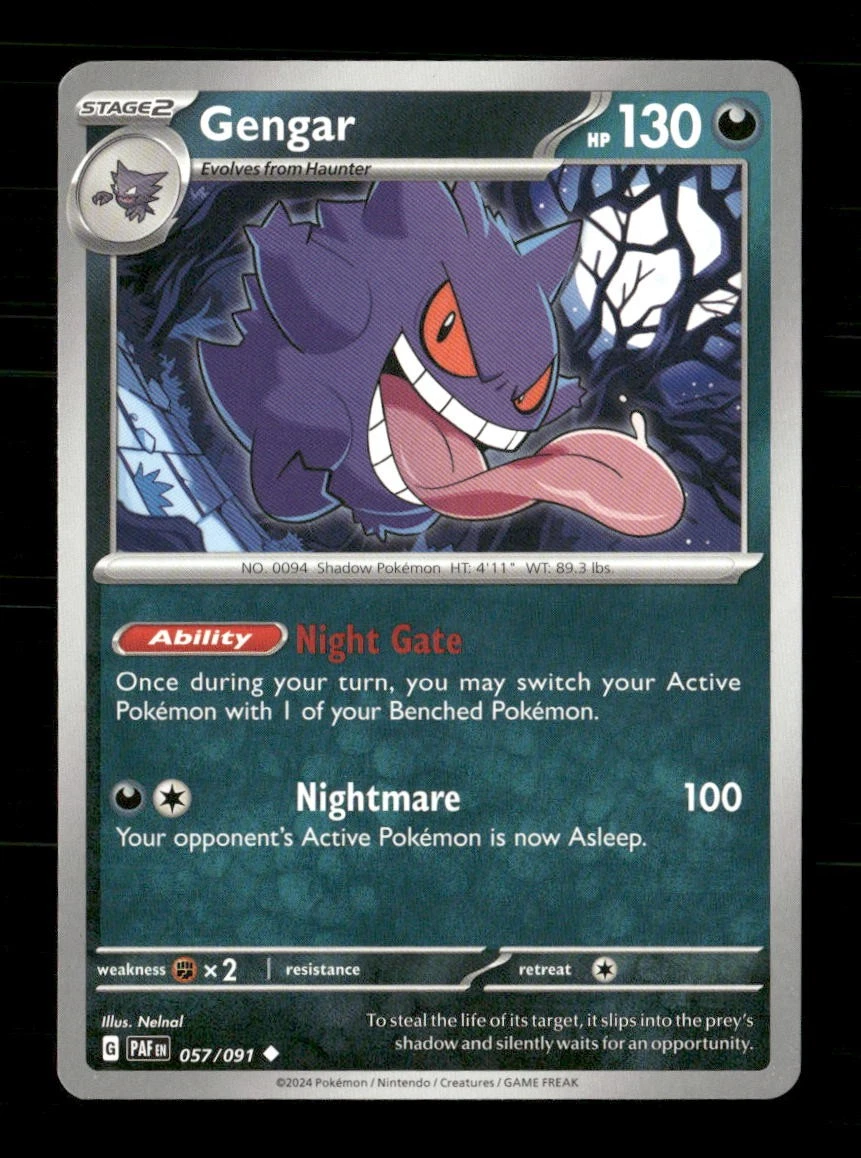 Gengar 057/091 SV: Paldean Fates for sale | eBay