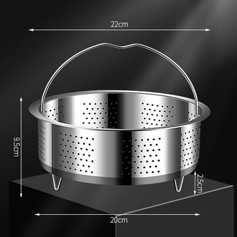 Cesta Kacheeg 22 cm cocción al vapor acero inoxidable 304 para cocinar/ollas