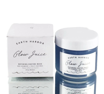NIB Earth Harbor Glow Juice Refining Enzyme Mask 2oz / 60ml Full SIZE