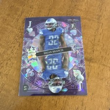 2023 Wild Card 5 Card Draw Stacked Deck Brian Branch Rookie Holo-Lux 1/1 #DK-BB