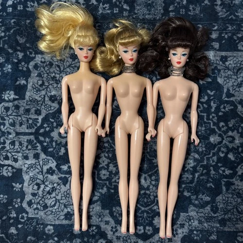 Lot Of 3 Vintage Reproduction Barbie & Friends