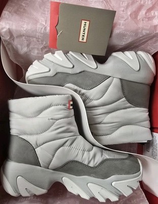 HWDEBRA HUNTER Women's Debra Waterproof Snow Booties Light Grey Size 7M