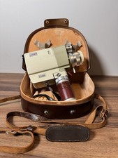 Vintage MINOLTA AUTO ZOOM 8 8mm Movie Camera w/Case, Filters, Film, Untested
