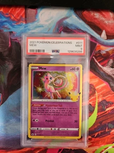2021 POKEMON CELEBRATIONS #011 MEW PSA 9