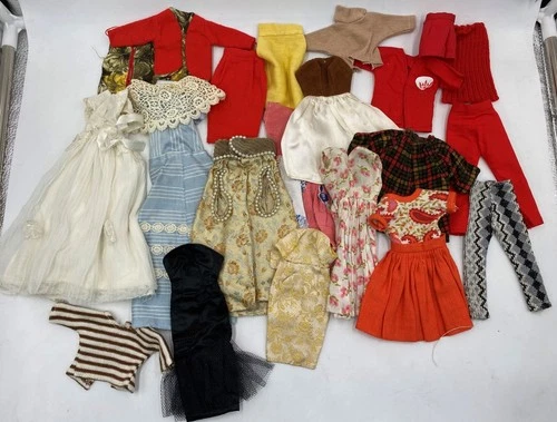 Vintage Barbie Clothes Most Handmade 1960s Large Lot Will Need TLC