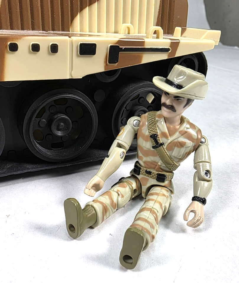 Char Militaire Vintage Lanard 1986 - Véhicule Jouet GI Joe, Croix De Lorraine, Occasion