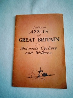 Gamages Sectional Atlas of Great Britain for motorists cyclists walkers Vintage