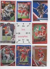 Kansas City Chiefs Serial #'d Rookies Jerseys Auto Kareem JuJu Clark Priest Eric